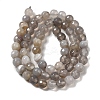 Natural Striped Agate/Banded Agate Beads Strands G-A246-8mm-02-6