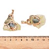 Raw Rough Natural Lemon Quartz Pendants G-T138-175C-3