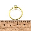 Brass Micro Pave Cubic Zirconia Cuff Rings for Women RJEW-H247-19G-01-5