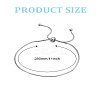 1Pc Stainless Steel Chain Anklet for Women AJEW-LP0006-48B-P-2
