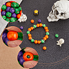 600Pcs 3 Colors Dyed Natural Wood Beads WOOD-SC0001-82A-3