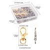 24Pcs 3 Colors Alloy Swivel Lobster Claw Clasps FIND-FS0003-73-4