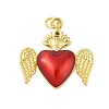 Rack Plating Brass Enamel Pendants KK-S380-33G-C-1