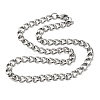 Tarnish Resistant 304 Stainless Steel Twisted Chain Curb Chain Necklaces NJEW-V0323-07-4