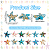 120Pcs 12 Colors Synthetic Turquoise Dyed Beads G-SC0003-26A-2