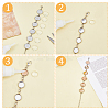 8Pcs Round 304 Stainless Steel Cabochon Setting Bracelets BJEW-AB00019-4