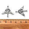 Tibetan Style Alloy Pendant TIBE-H142-02AS-3