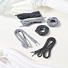 4 Pairs 2 Colors Polyester Shoelaces DIY-LP0005-90-1