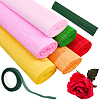 6 Rolls 6 Colors Handmade Crepe Paper DIY-CP0012-89E-6