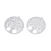 Non-Tarnish 201 Stainless Steel Filigree Pendants STAS-S118-045-2