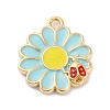 Alloy Enamel Pendants ENAM-Q001-06G-03-1