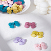 20pcs 5 Colors Resin Frosted Cabochons CRES-LP0001-01-1