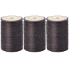 3 Rolls Flat Waxed Polyester Thread String YC-CL0001-02B-1