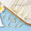 1Pc Initial Letter Brass Pendant Necklaces NJEW-YW0001-24T-4
