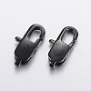 304 Stainless Steel Lobster Claw Clasps X-STAS-F148-16x8-08B-1