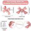 32Pcs 2 Colors Alloy Stud Earring Findings FIND-BBC0004-33-2