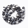 Natural Fire Crackle Agate Beads Strands G-S335-01K-2