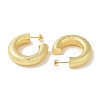 Rack Plating Texture Brass Stud Earrings EJEW-P272-04A-G-2