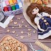 240Pcs 12 Styles 2-Hole Wood Buttons BUTT-WR0001-27-4