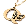 PVD Vacuum Plating 201 Stainless Steel Necklaces NJEW-R267-01Q-G-4