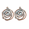 Tibetan Style Alloy Pendants FIND-B055-02M-1