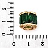 304 Stainless Steel Cubic Zirconia European Beads STAS-N128-01G-02-3