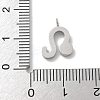 304 Stainless Steel Micro Pave Cubic Zirconia Charms STAS-Z107-09P-09-3