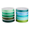 10Pcs 10 Colors Polyester Cord OCOR-TAC0040-01C-2
