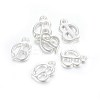 Silver Color Plated Alloy Letter Pendants LS-PALLOY-J718-01S-B-2