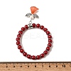 Lovely Wedding Dress Angel Bracelets for Kids BJEW-JB00727-17-3