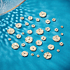 40Pcs 4 Style Brass Beads KK-PH0009-08-4