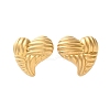 304 Stainless Steel Stud Earrings for Women EJEW-K306-03G-4