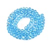 Electroplate Glass Beads Strands EGLA-A044-T6mm-L08-3