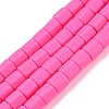 Handmade Polymer Clay Beads Strands CLAY-T021-02H-1