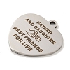 Non-Tarnish 201 Stainless Steel Pendants STAS-L079-25P-01-2