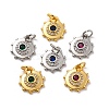Brass Micro Pave Cubic Zirconia Charms KK-U033-22M-1