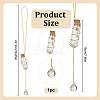 Glass Bottle Plant Hanger HJEW-DR00178-2