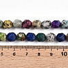 Dyed Natural Sesame Jasper Beads Strands G-T139-8mm-47A-5