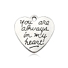 Mother's Day Theme Tibetan Style Alloy Pendnats FIND-CJC0018-54D-1
