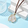 Crystal Holder Cage Necklaces NJEW-JN04586-03-1