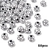 50Pcs FootBall/Soccer Ball Craft Style Acrylic Beads SACR-YW0002-03-1