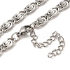 304 Stainless Steel Lumachina Chain Necklaces NJEW-C060-01C-P-2