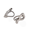 316 Surgical Stainless Steel Clip-on Earring Findings X-STAS-P397-02P-2