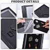 Rectangle Artificial Board Badge Display Frame Stands DIY-WH20007-750B-6