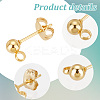 80Pcs 316 Surgical Stainless Steel Stud Earring Findings STAS-PH0005-22-4