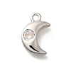 Brass Micro Pave Cubic Zirconia Charms KK-C085-22P-1