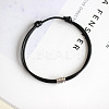 Alloy with Wax Cord Braided Bead Bracelets for Women FS-WGB7FC9-02-1