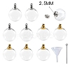 10Pcs Glass Round Bottle Pendants PW-WG26114-04-1