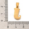 Ion Plating(IP) 304 Stainless Steel Rhinestone Pendants STAS-U035-01G-J-3