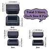 24Pcs 3 Style Plastic Furniture End Caps FIND-GF0005-30-2